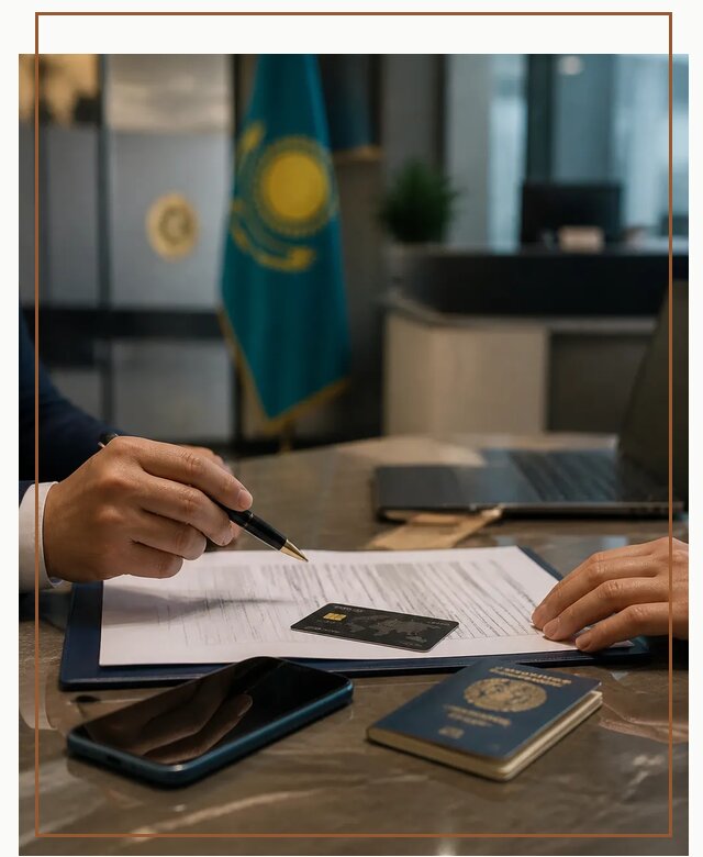Открытие счета и банковской карты в Казахстане в Верхней Пышме